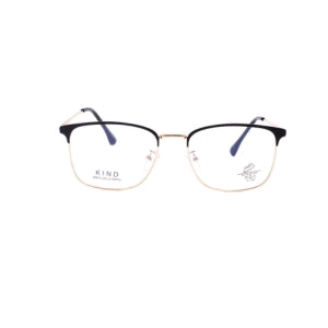 LENTE OFLTALMICO METALICO NEGRO CON DORADO
