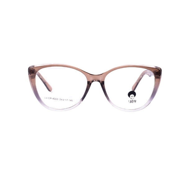 LENTE OFTALMICO ACETATO CAFE MEDIO Y ROSA